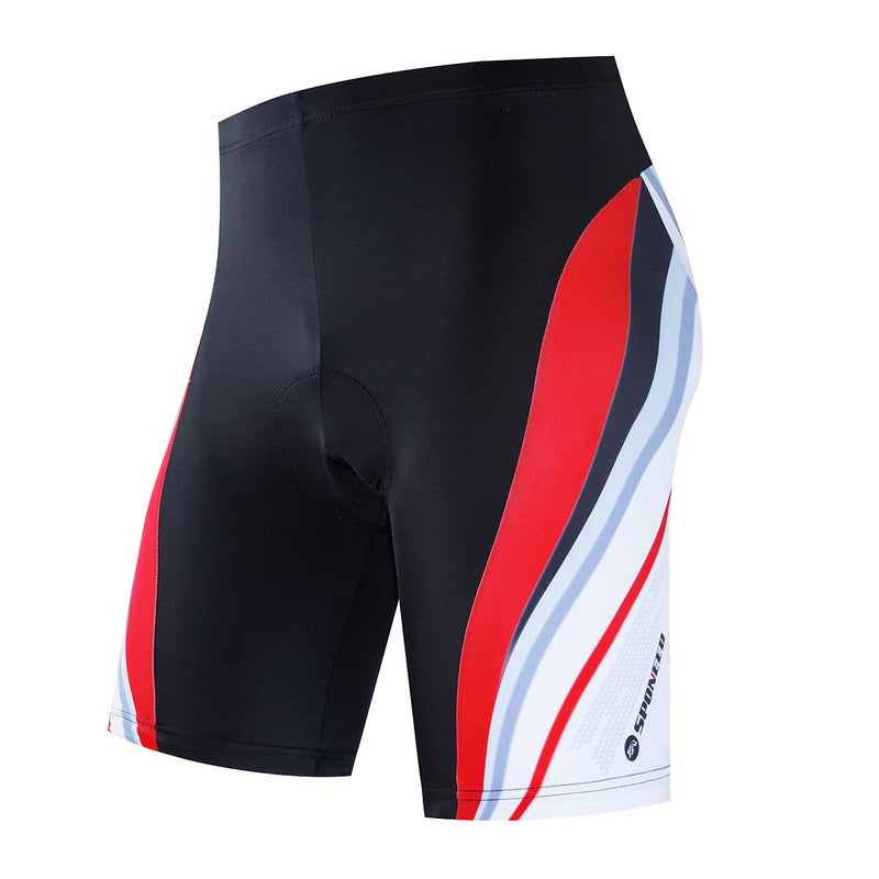 sponeed Cycling Kits for Men Biker Shirt Shorts Padded Biking Outfit Bottoms Bicycles Riding Set Suits XXL US Red - Image 5
